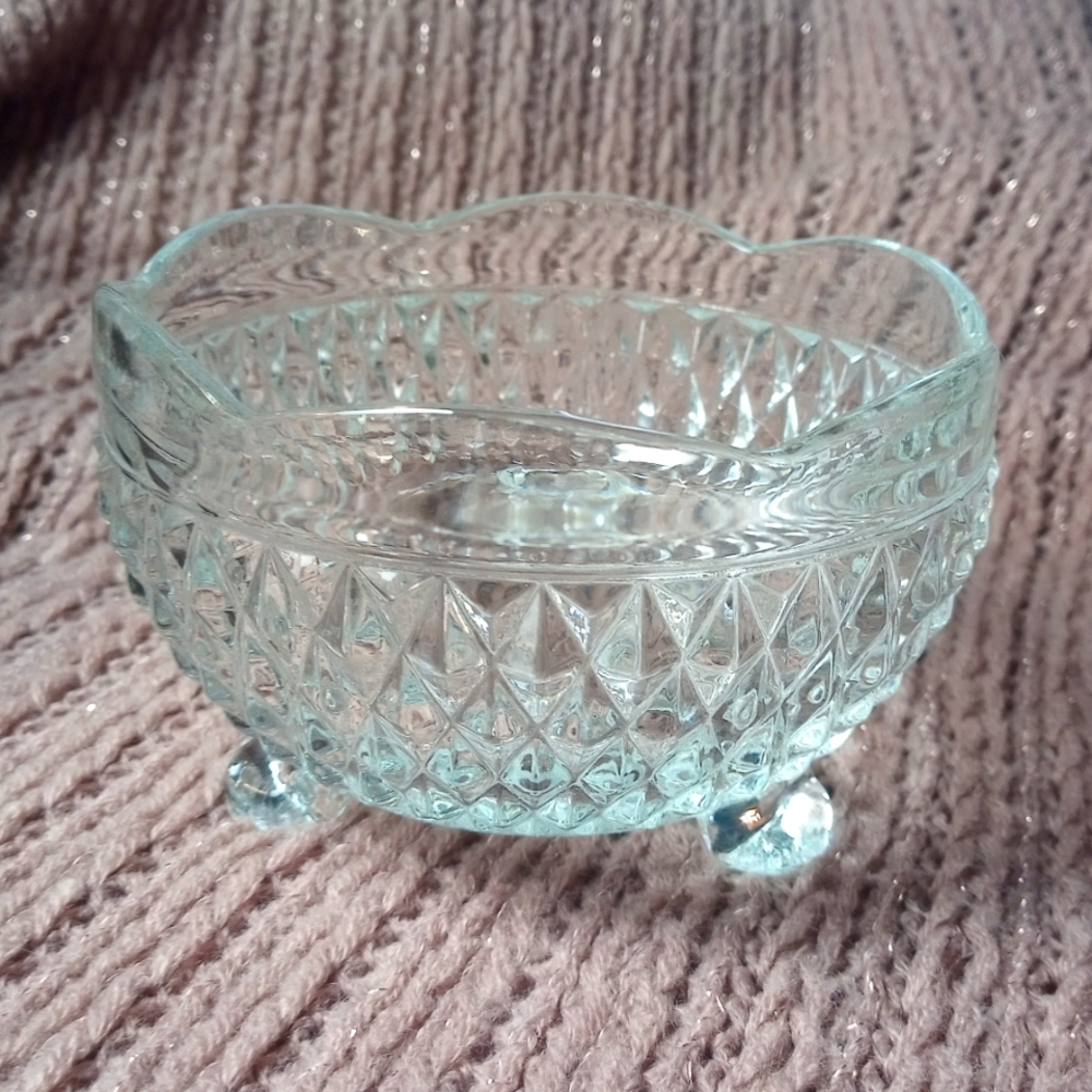 Decorative footed candy dish